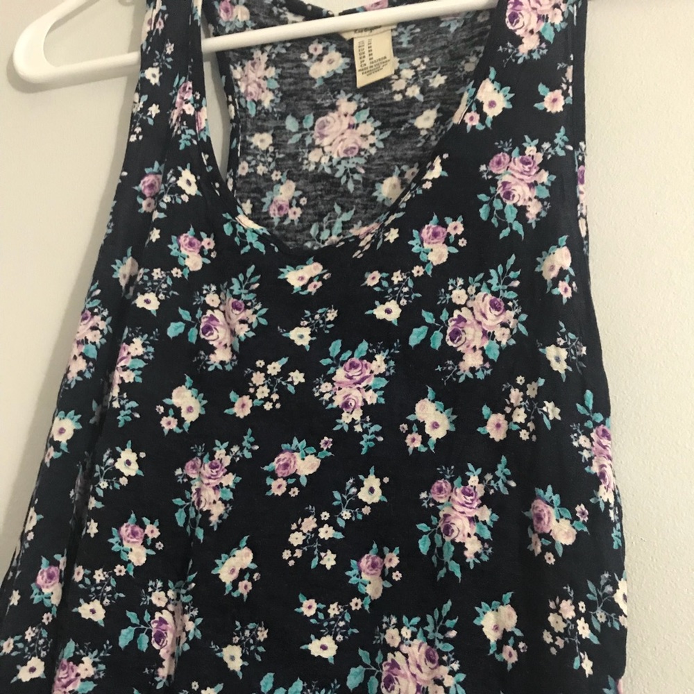 Floral Racerback Tank - Picture 2 of 4